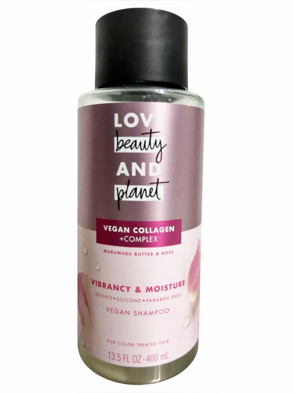 Love Beauty & Planet - Murumuru Butter & Rose Vegan Collagen Shampoo 13.5 fl oz